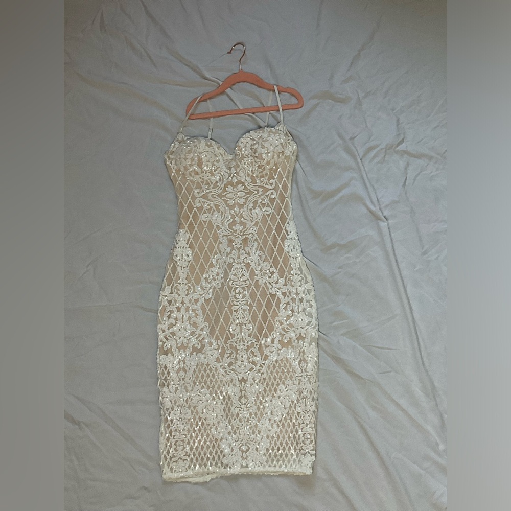 Lulus mini sequin bodycon dress women’s size XS - Picture 4 of 5